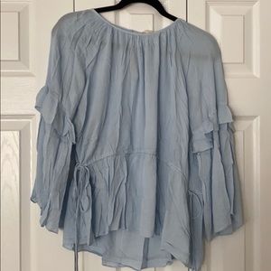Ruffle Sleeve Blouse